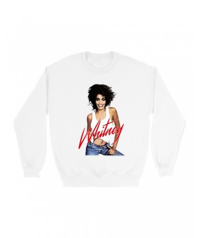 Whitney Houston Sweatshirt | Just Whitney Sweatshirt $6.47 Sweatshirts