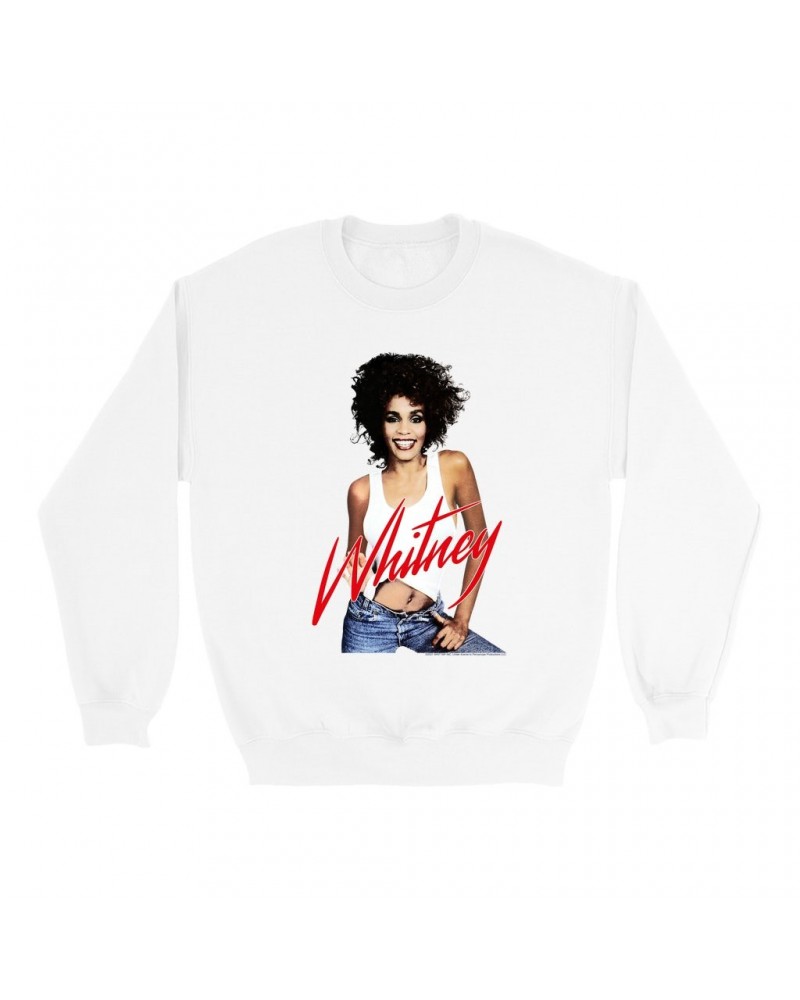 Whitney Houston Sweatshirt | Just Whitney Sweatshirt $6.47 Sweatshirts