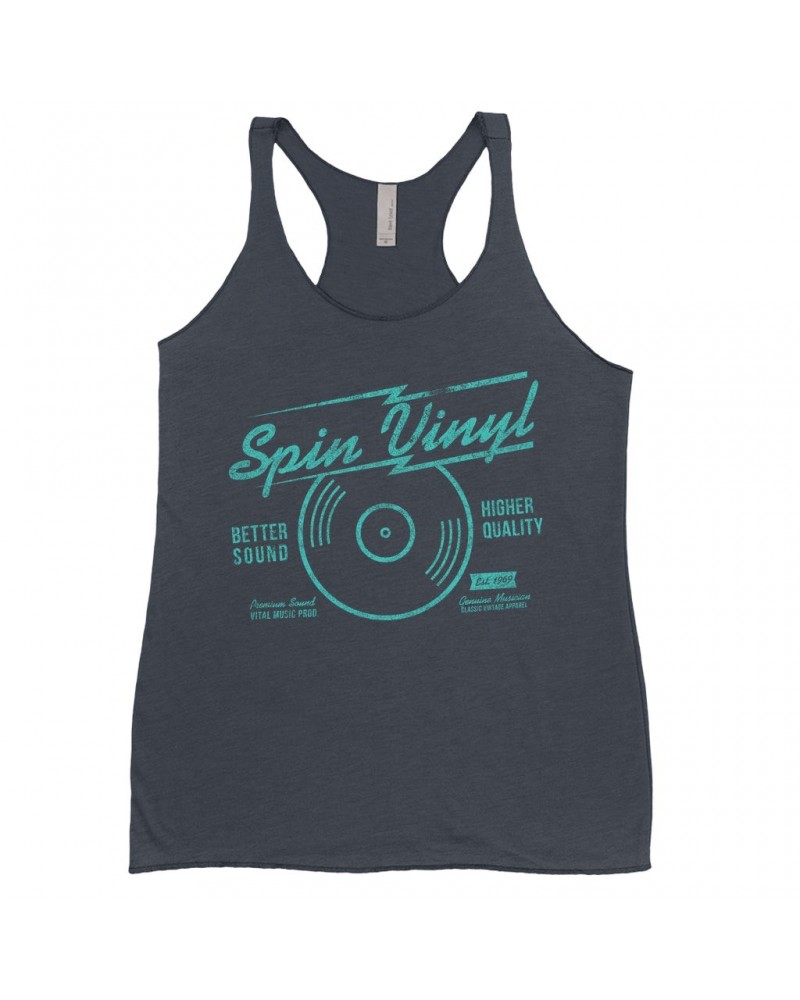 Music Life Ladies' Tank Top | Spin Vinyl Shirt $6.30 Shirts