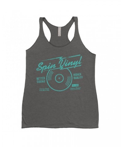 Music Life Ladies' Tank Top | Spin Vinyl Shirt $6.30 Shirts