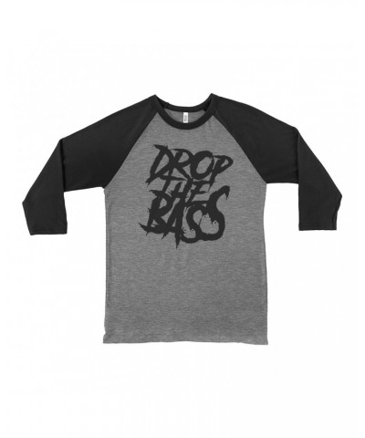 Music Life 3/4 Sleeve Baseball Tee | Drop The Bass Shirt $9.44 Shirts