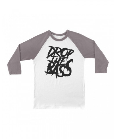 Music Life 3/4 Sleeve Baseball Tee | Drop The Bass Shirt $9.44 Shirts