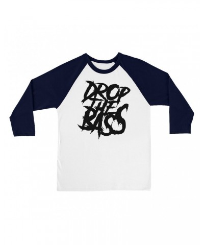 Music Life 3/4 Sleeve Baseball Tee | Drop The Bass Shirt $9.44 Shirts