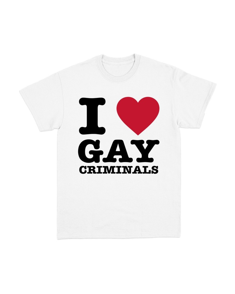 Miles McKenna I 3 Gay Criminals White T-Shirt $3.26 Shirts