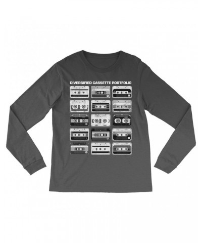 Music Life Long Sleeve Shirt | Diversified Cassette Portfolio Shirt $8.46 Shirts