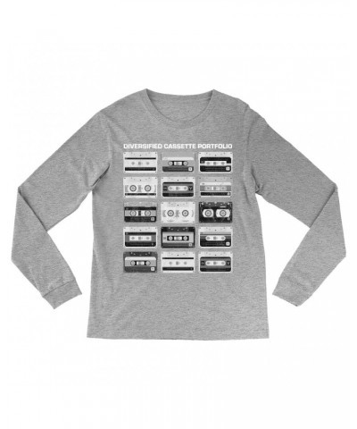 Music Life Long Sleeve Shirt | Diversified Cassette Portfolio Shirt $8.46 Shirts