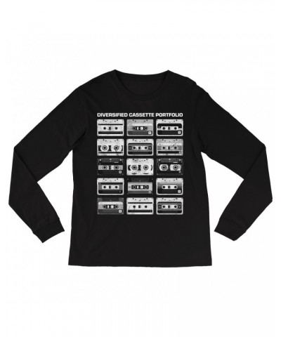 Music Life Long Sleeve Shirt | Diversified Cassette Portfolio Shirt $8.46 Shirts