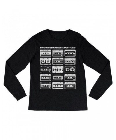 Music Life Long Sleeve Shirt | Diversified Cassette Portfolio Shirt $8.46 Shirts