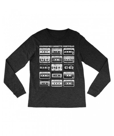 Music Life Long Sleeve Shirt | Diversified Cassette Portfolio Shirt $8.46 Shirts