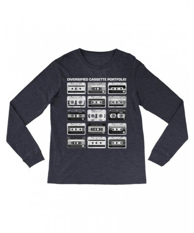 Music Life Long Sleeve Shirt | Diversified Cassette Portfolio Shirt $8.46 Shirts