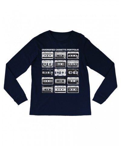 Music Life Long Sleeve Shirt | Diversified Cassette Portfolio Shirt $8.46 Shirts