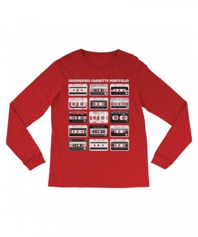 Music Life Long Sleeve Shirt | Diversified Cassette Portfolio Shirt $8.46 Shirts