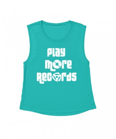 Music Life Muscle Tank | Play More Records Tank Top $4.33 Shirts