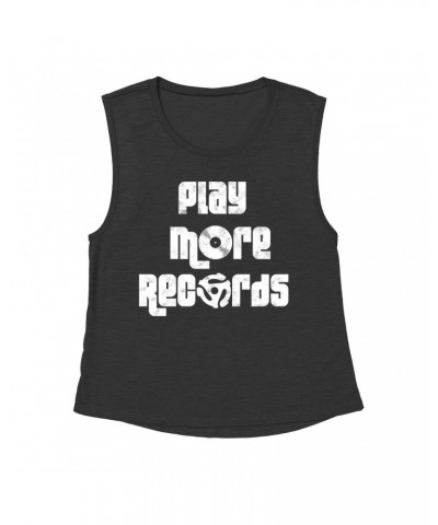 Music Life Muscle Tank | Play More Records Tank Top $4.33 Shirts