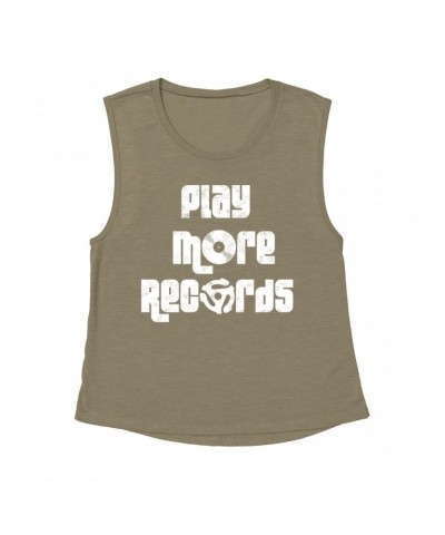 Music Life Muscle Tank | Play More Records Tank Top $4.33 Shirts