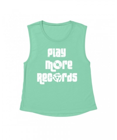 Music Life Muscle Tank | Play More Records Tank Top $4.33 Shirts