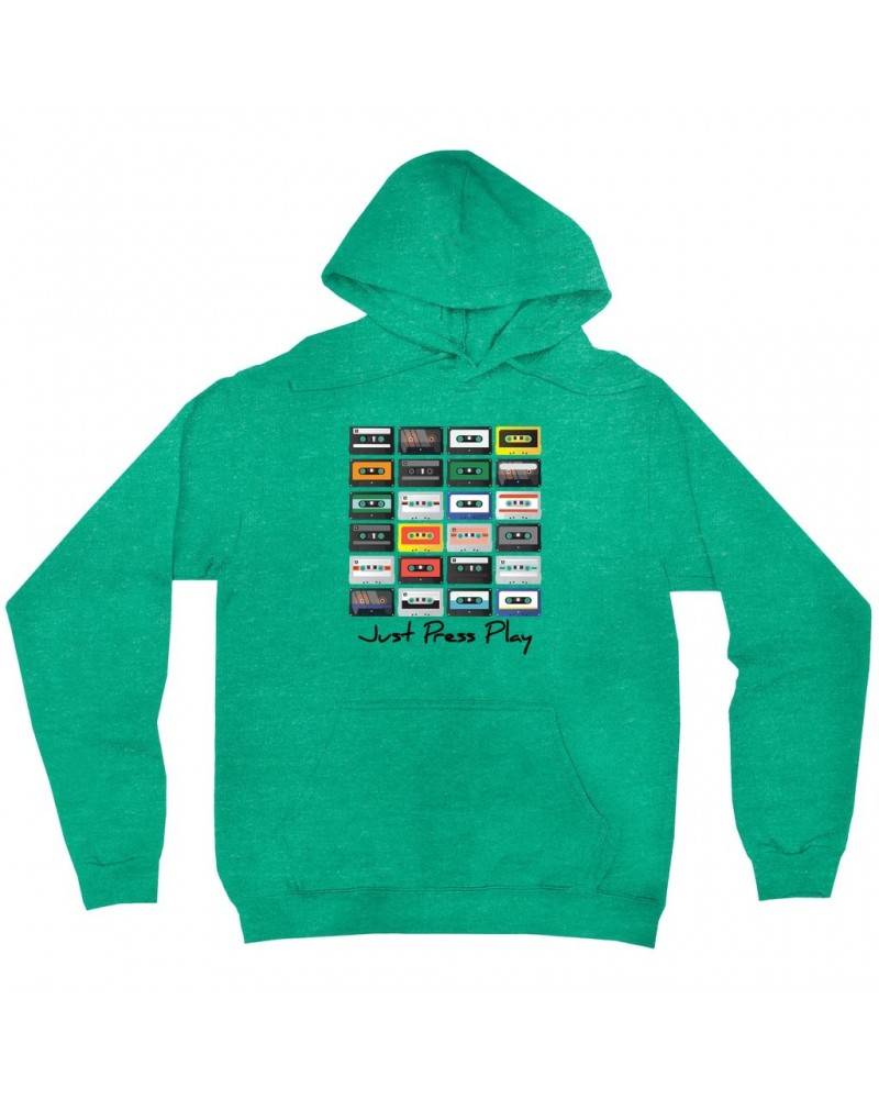 Music Life Hoodie | Just Press Play Hoodie $15.67 Sweatshirts