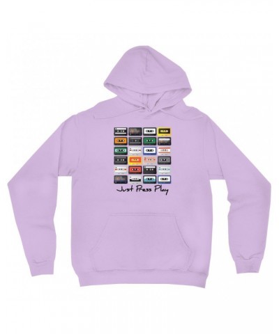 Music Life Hoodie | Just Press Play Hoodie $15.67 Sweatshirts