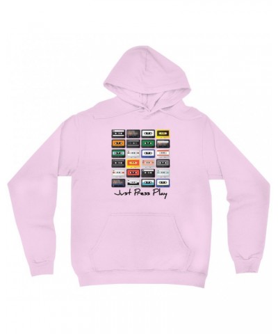 Music Life Hoodie | Just Press Play Hoodie $15.67 Sweatshirts