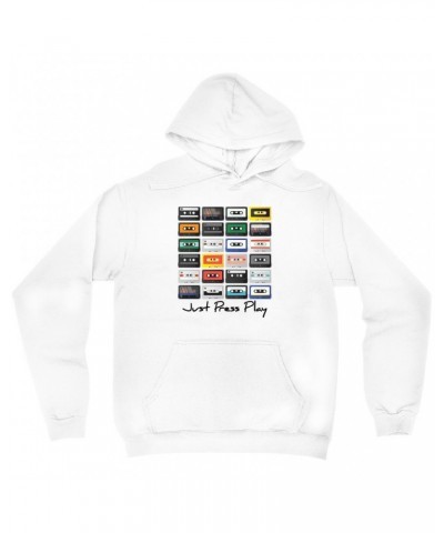 Music Life Hoodie | Just Press Play Hoodie $15.67 Sweatshirts