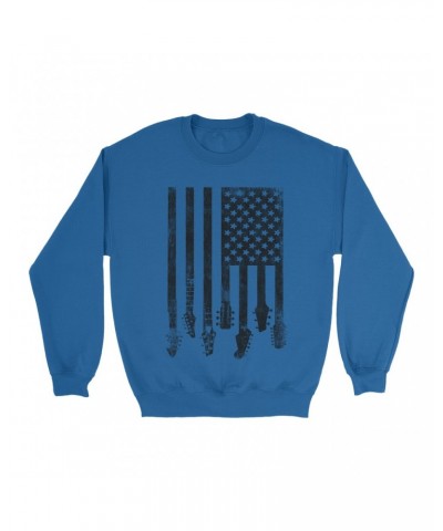 Music Life Sweatshirt | Flag Guitar Sweatshirt $8.57 Sweatshirts