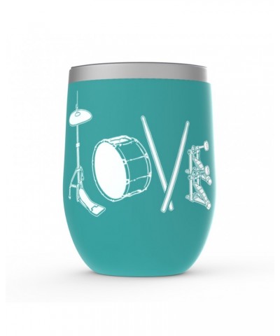 Music Life Wine Tumbler | Drum Love Stemless Wine $6.87 Drinkware