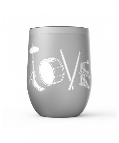 Music Life Wine Tumbler | Drum Love Stemless Wine $6.87 Drinkware