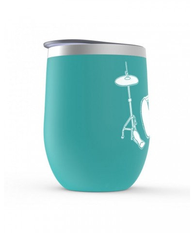 Music Life Wine Tumbler | Drum Love Stemless Wine $6.87 Drinkware