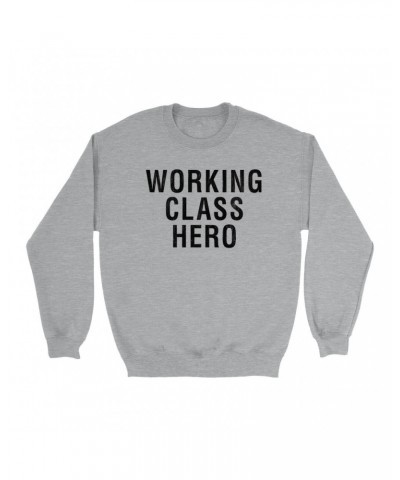 John Lennon Sweatshirt | Working Class Hero Worn By Sweatshirt $7.58 Sweatshirts