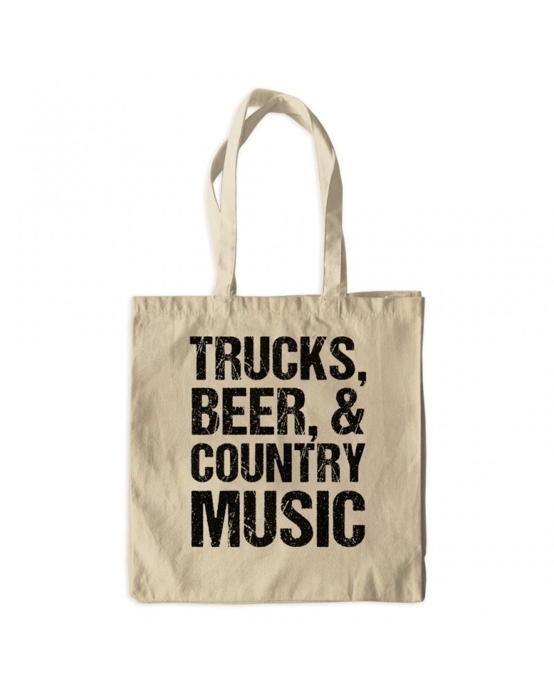 Music Life Canvas Tote Bag | Trucks Beer Country Music Canvas Tote $10.65 Bags