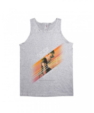 Sonny & Cher Unisex Tank Top | The Beat Goes On Orange Stripes Shirt $10.07 Shirts