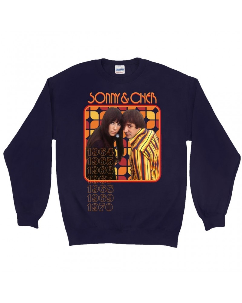 Sonny & Cher Sweatshirt | Retro 1964-1970 Image Sweatshirt $6.99 Sweatshirts