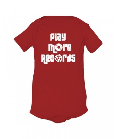 Music Life Baby Onesie | Play More Records Onesie $8.69 Kids