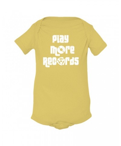 Music Life Baby Onesie | Play More Records Onesie $8.69 Kids