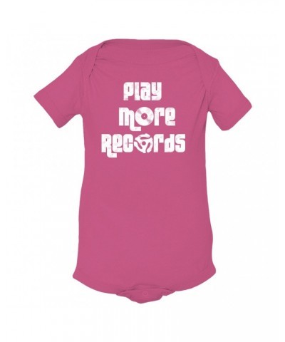 Music Life Baby Onesie | Play More Records Onesie $8.69 Kids