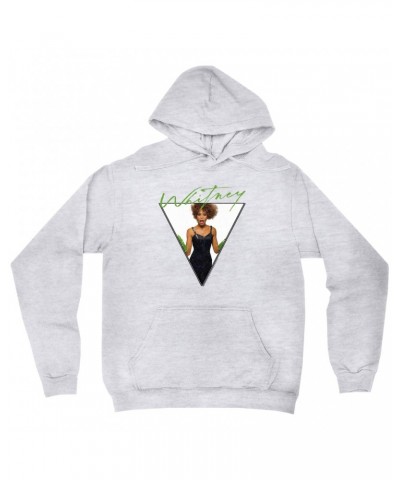 Whitney Houston Hoodie | 1987 Green Glove Photo Triangle Design Hoodie $7.21 Sweatshirts