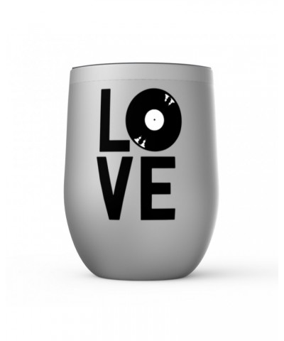 Music Life Wine Tumbler | Love Is Vinyl Stemless Wine Tumbler $11.99 Drinkware