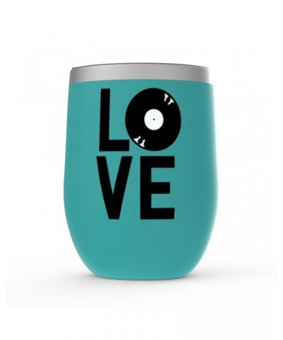 Music Life Wine Tumbler | Love Is Vinyl Stemless Wine Tumbler $11.99 Drinkware