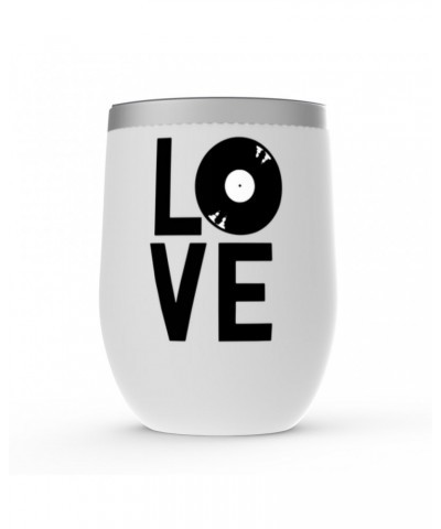 Music Life Wine Tumbler | Love Is Vinyl Stemless Wine Tumbler $11.99 Drinkware