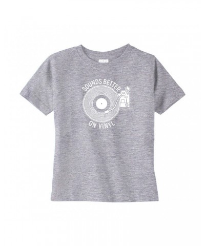 Music Life Toddler T-shirt | Vinyl Sounds Better Toddler Tee $6.29 Shirts