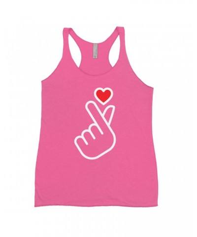 Music Life Ladies' Tank Top | Kpop Finger Heart Design Shirt $9.44 Shirts