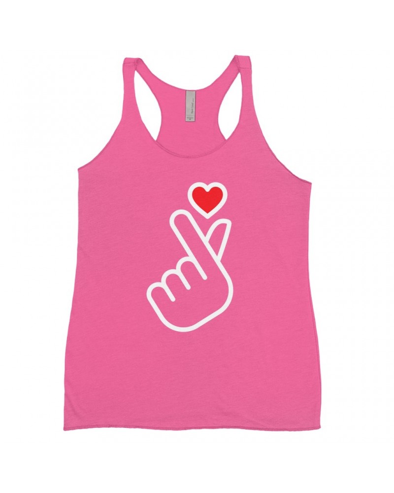 Music Life Ladies' Tank Top | Kpop Finger Heart Design Shirt $9.44 Shirts