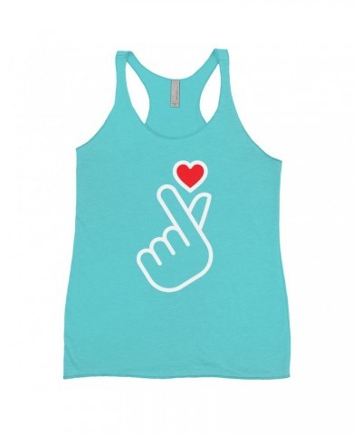 Music Life Ladies' Tank Top | Kpop Finger Heart Design Shirt $9.44 Shirts