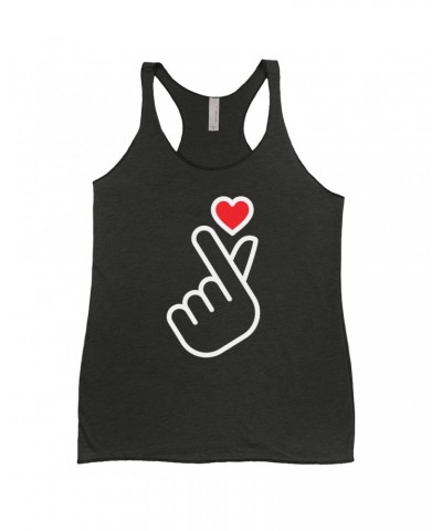 Music Life Ladies' Tank Top | Kpop Finger Heart Design Shirt $9.44 Shirts