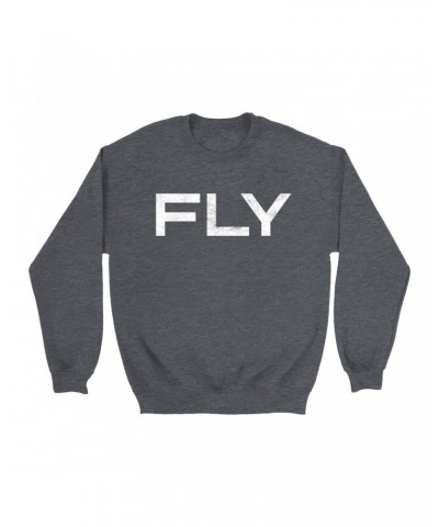 John Lennon Sweatshirt | Fly Distressed Design Worn By Sweatshirt $6.19 Sweatshirts