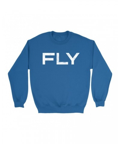 John Lennon Sweatshirt | Fly Distressed Design Worn By Sweatshirt $6.19 Sweatshirts