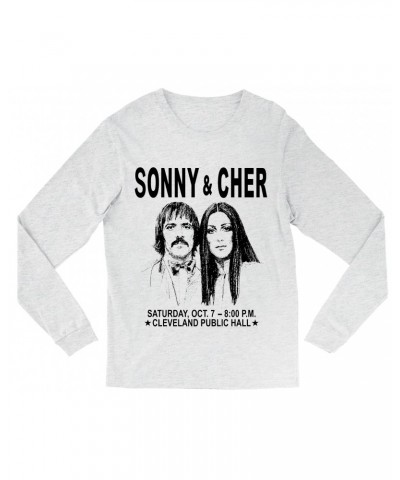 Sonny & Cher Heather Long Sleeve Shirt | Cleaveland Hall Concert Poster Shirt $7.13 Shirts