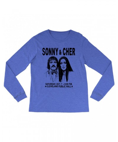 Sonny & Cher Heather Long Sleeve Shirt | Cleaveland Hall Concert Poster Shirt $7.13 Shirts