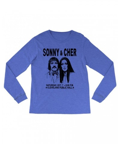 Sonny & Cher Heather Long Sleeve Shirt | Cleaveland Hall Concert Poster Shirt $7.13 Shirts