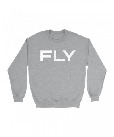 John Lennon Sweatshirt | Fly Distressed Design Worn By Sweatshirt $6.19 Sweatshirts